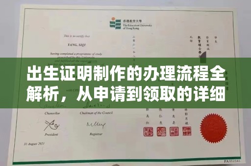 马龙出生证明制作的办理流程全解析，从申请到领取的详细指南